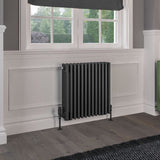 Eastbrook Rivassa Traditional 4 Column Radiator in Matt Anthracite