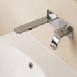 Crosswater Wall Mounted Basin Tap Chrome Crosswater Glide II 2 Hole Wall Mounted Basin Mixer Tap