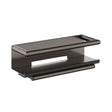 HiB Shelf Gunmetal HiB Shower Shelf with Grab Bar and Magnetic Squeege