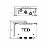 TED Exposed Shower Set TED Togo Oval BubbleSpa® Complete 2 Outlet Digital Shower Kit with Wireless Button