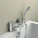Ideal Standard Bath Shower Mixer Ideal Standard Ceraflex Two Hole Dual Control Bath Shower Mixer Tap in Chrome