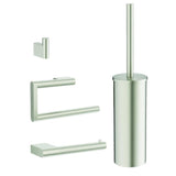 Crosswater Accessory Set Brushed Nickel Crosswater MPRO Wall Mounted Accessory Set