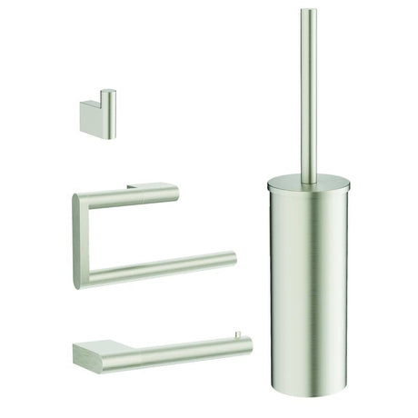 Crosswater Accessory Set Brushed Nickel Crosswater MPRO Wall Mounted Accessory Set