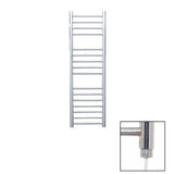 JIS Ladder Rail 1000 x 300mm / Polished Chrome / Electric Only JIS Sussex Steyning Vertical Stainless Steel Heated Towel Rail