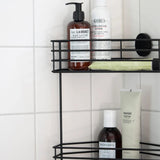 Smedbo Basket Smedbo Beslagsboden Frame Self-Adhesive Two Tier Corner Shower Basket