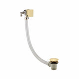 JTP Overflow Filler Brushed Brass JTP HIX Exofil Bath Overflow Filler and Click Clack Waste