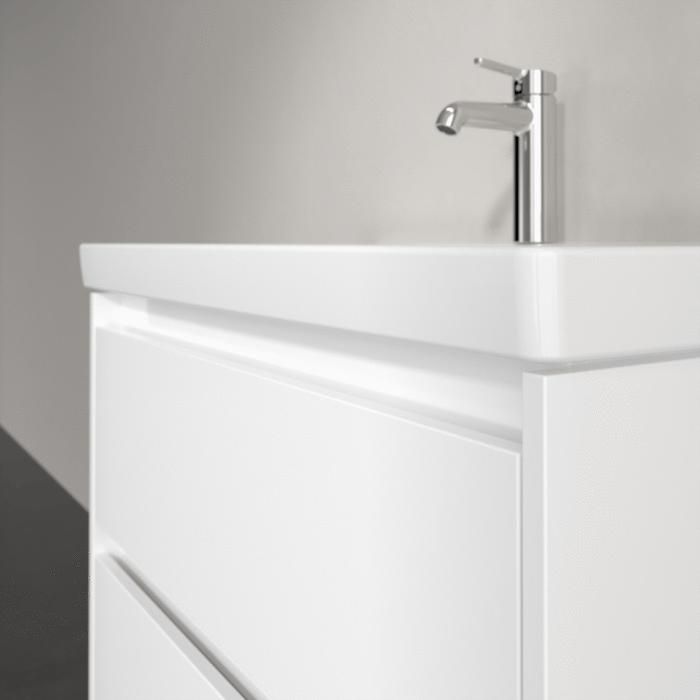 Villeroy & Boch Wall Mounted Vanity Unit Villeroy & Boch Skyla Wall Mounted 800mm Two Drawer Vanity Unit with Basin