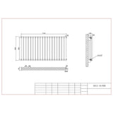 Aquarius Bathrooms Column Radiator Aquarius Athens Single Horizontal Column Radiator in Anthracite
