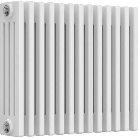 Aquarius Bathrooms Column Radiator 500mm x 605mm Aquarius Foundry Horizontal 4 Column Radiator in White