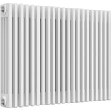 Aquarius Bathrooms Column Radiator Aquarius Foundry Horizontal 4 Column Radiator in White