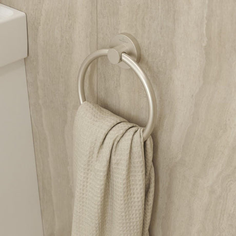 Villeroy & Boch Towel Rails and Rings Brushed Nickel Matt Villeroy & Boch Elements - Tender Towel Ring
