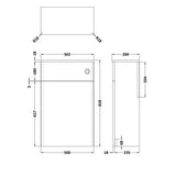 Aquarius WC Unit Aquarius Leighton 500mm WC Unit