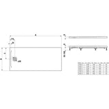 Laufen Laufen Marbond PRO Rectangular Tray with Waste in White