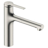 Hansgrohe Kitchen Tap Hansgrohe Zesis M33 Single Lever Kitchen Mixer Tap 160 with Pull-Out Spray