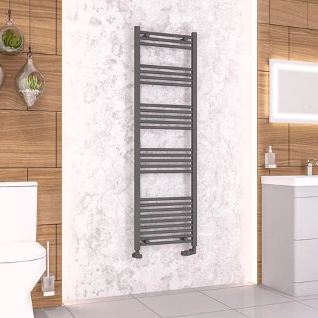 Eastbrook Ladder Rails 1600 x 500 / Electric Only Eastbrook Wendover Straight Heated Towel Rail in Anthracite