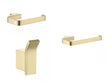 Aquarius Bathrooms Accessory Set Brushed Brass Aquarius FT 3 Piece Bathroom Accessory Pack