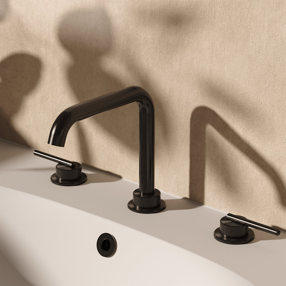 Crosswater 3 Tap Hole Basin Set Stainless Slate Crosswater 3ONE6 Lever 3 Hole Basin Mixer Tap