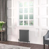 Eastbrook 600 x 518 / Electric Only Eastbrook Rivassa Traditional 3 Column Radiator in Matt Anthracite