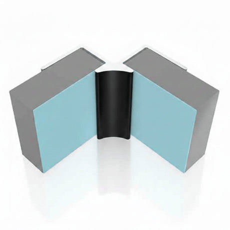 Multipanel Wall Panel 2750mm / Matt Black Multipanel Wall Profile - Internal Corner - Type A - 2450mm/2750mm