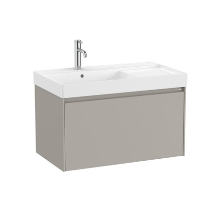 Roca Ona 800mm Wall Mounted One Drawer Vanity Unit with Basin