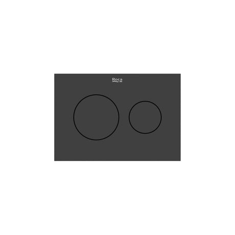 Roca Flush Plate Matt Black Roca Duplo-S PS3 Flush Plate