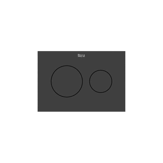 Roca Flush Plate Matt Black Roca Duplo-S PS3 Flush Plate