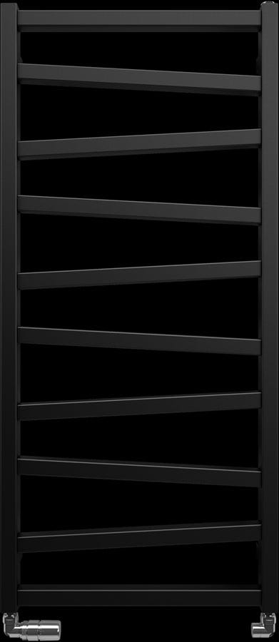 Crosswater Designer Towel Radiator Crosswater Wedge Designer Towel Rail in Metallic Black