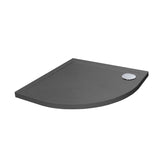 Aquarius Quadrant Shower Tray 1000x1000mm Aquarius Urbano Quadrant 45mm Stone Resin Shower Tray in Slate Grey