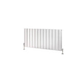 Eastbrook Panel Radiator Eastbrook Guardia Straight Horizontal Aluminium in Matt White
