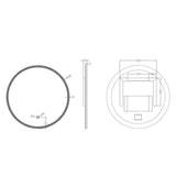 Crosswater Illuminated Mirror Crosswater Infinity Round LED Illuminated Mirror