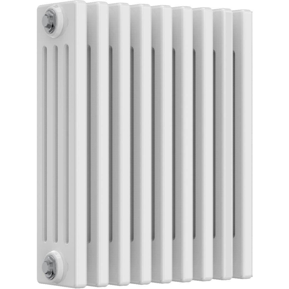 Aquarius Bathrooms Column Radiator 500mm x 425mm Aquarius Foundry Horizontal 4 Column Radiator in White