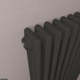 Eastbrook Rivassa Traditional 3 Column Radiator in Matt Black