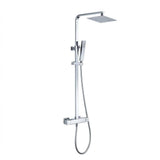Aquarius Bathrooms Exposed Shower Set Aquarius RainLux Cool Touch Adjustable Square Exposed Shower Valve and Kit