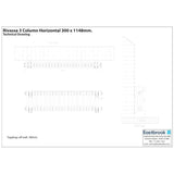 Eastbrook Eastbrook Rivassa Traditional 3 Column Radiator in Matt Anthracite