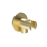 Roca Shower Brackets and Outlets Brushed Brass Roca Aqua Round 1/2" Water Outlet with Shower Bracket