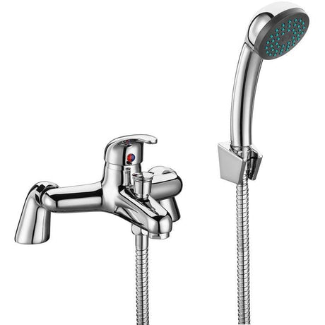 Aquarius Bath Shower Mixer Aquarius QualEco Bath Shower Mixer Tap with Kit in Chrome