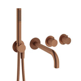 UK Bathroom Store Concealed Shower Set Brushed Bronze Crosswater Module Shower Set 10 with Pencil Handset and Bath Spout