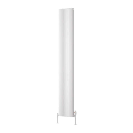 Reina Panel Radiator 1800 x 280mm / White Reina Gio Aluminium Vertical Double Panel Central Heating Radiator