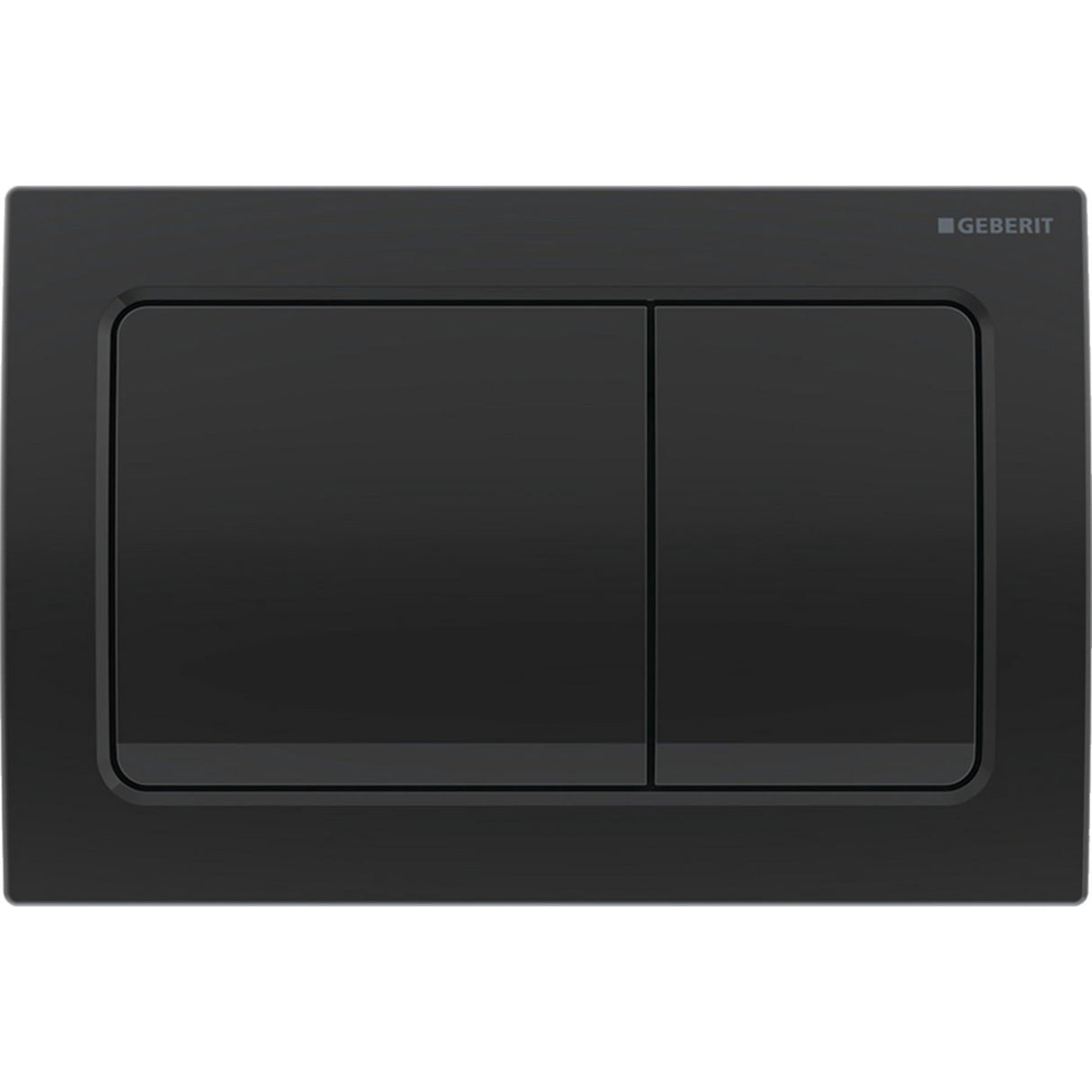 Geberit Flush Plate Black chrome Geberit Alpha Flush Plate with Square Buttons