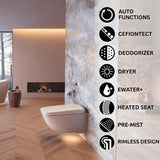 TOTO Smart Toilet Toto Neorest® WX1 Japanese Wall Hung Smart Toilet