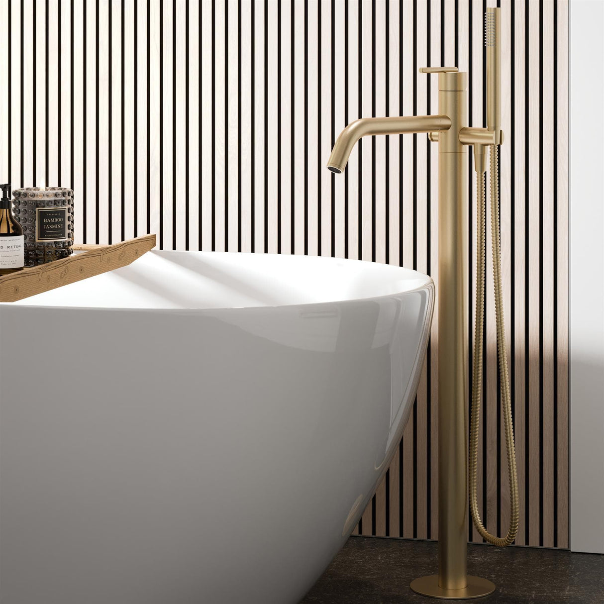 Crosswater Freestanding Bath Filler Crosswater 3ONE6 Lever Floor Standing Bath Filler