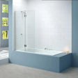Merlyn Bath Screen Chrome / Left Handed Merlyn 8mm 2 Panel Hinged Bath Screen
