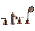 Flova Bath Mixer Oil Rubbed Bronze Flova Liberty 4 Hole Bath and Shower Mixer Tap with Shower Set