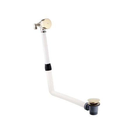 JTP Bath Waste Brushed Brass JTP VOS Bath Filler with Click Clack Waste