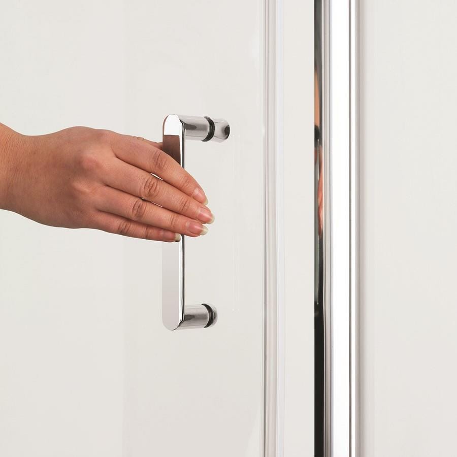 Crosswater Quadrant Shower Enclosure Crosswater Kai 6 Quadrant Single Door Shower Enclosure 900 x 900mm - Silver