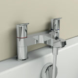 Ideal Standard Bath Shower Mixer Ideal Standard Ceraflex Two Hole Dual Control Bath Shower Mixer Tap in Chrome