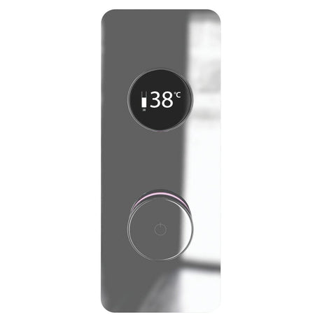 TED Concealed Shower Valve Chrome TED Togo 2/3 Outlet Concealed Digital Shower Valve with Square Plate