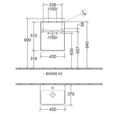 Villeroy & Boch Wall Mounted Vanity Unit Villeroy & Boch Arto Wall Mounted 450mm One Drawer Vanity Unit with Basin