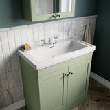 Aquarius Bathrooms Floor Standing Vanity Unit Aquarius Leighton 800mm Floor Standing Two Door Vanity Unit with Basin