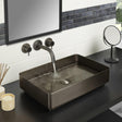 JTP Countertop Basin Brushed Black JTP VOS Grade 316 Stainless Steel Rectangle Countertop Basin